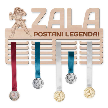 Obešalnik za medalje - Karate, ženska 