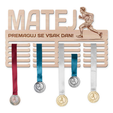 Obešalnik za medalje - Tek, moški 